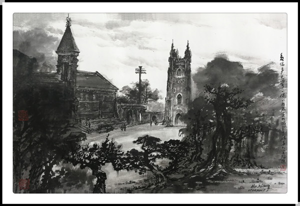 8多伦多大学的钟楼45x68cm.jpg