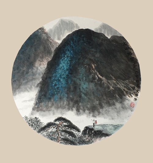 13国画《渤海晨曲》.JPG